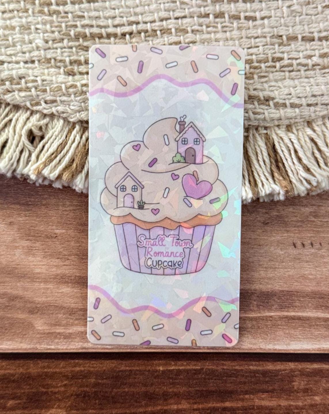 Romance Cupcake Bookmark Holographic Bookmark