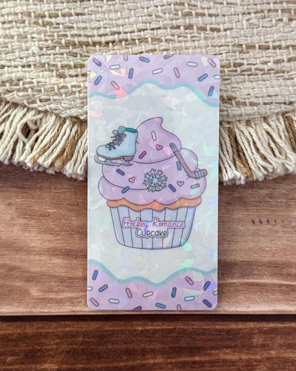Romance Cupcake Bookmark Holographic Bookmark