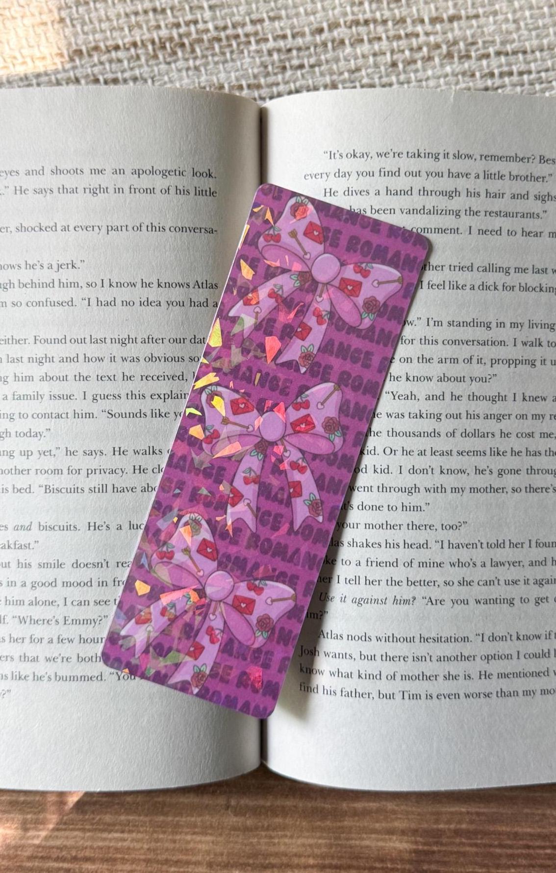 Bookish Bow Bookmark Holographic Bookmark