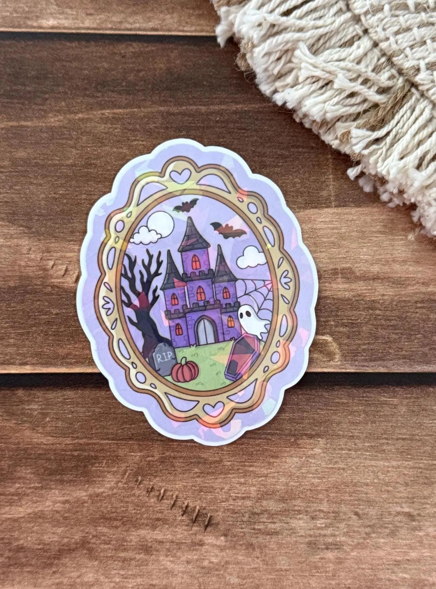 Bookish Frame Sticker Holographic Sticker
