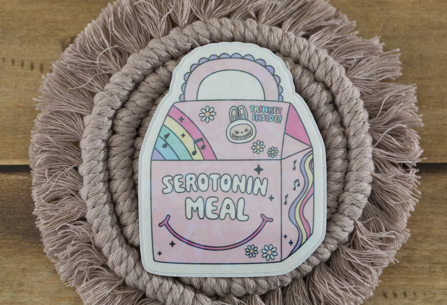 Serotonin Meal Holographic Sticker