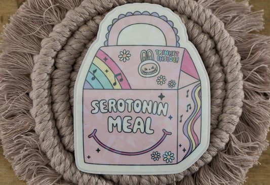 Serotonin Meal Holographic Sticker