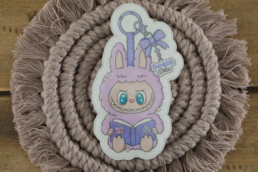 Trinket Doll Bookish Girlie Holographic Sticker