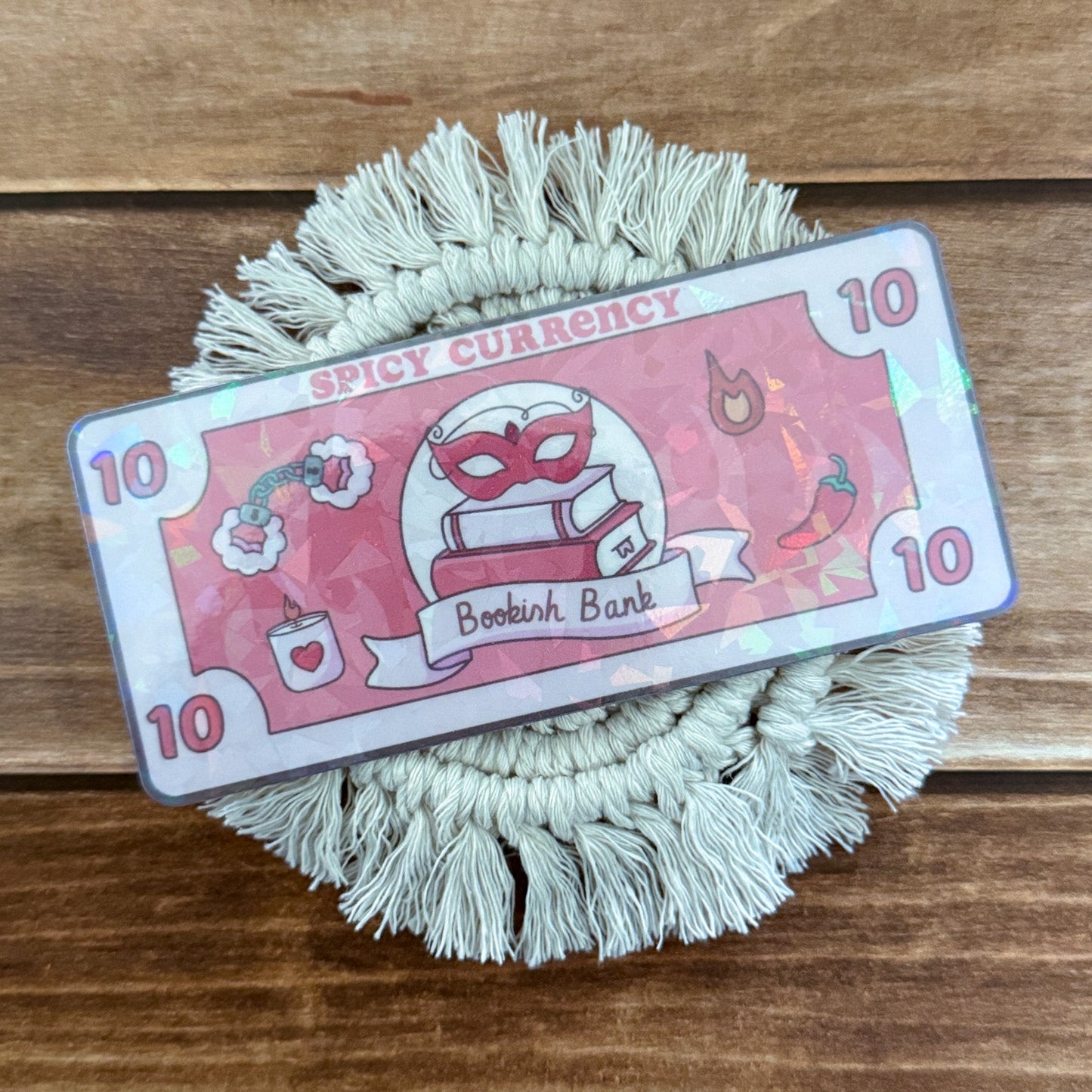 Bookish Currency Holographic Bookmark