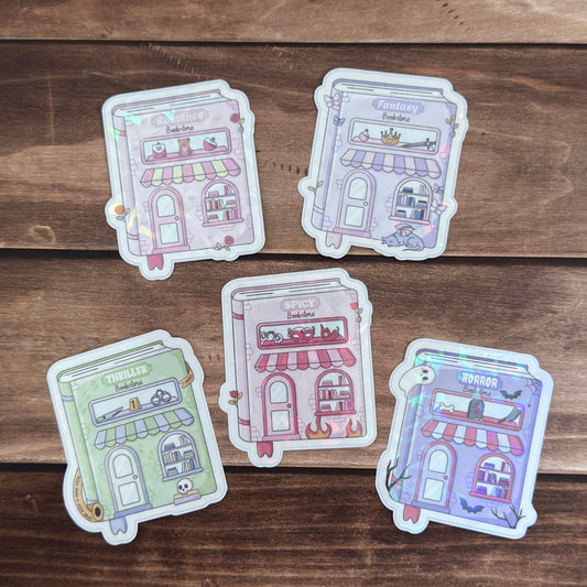Bookish Bookstore Holographic Sticker