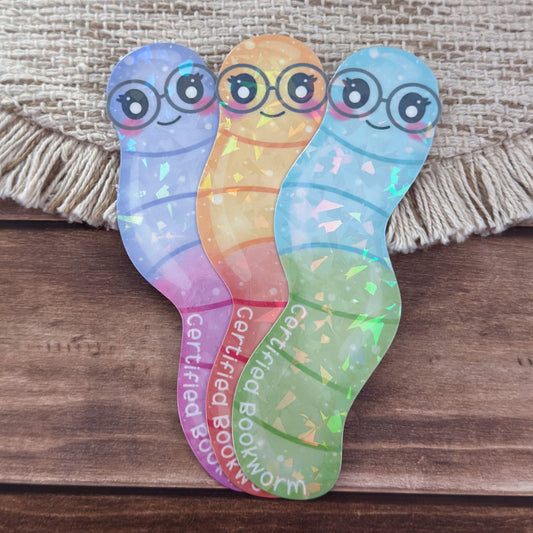 Certified Bookworm Holographic Bookmark