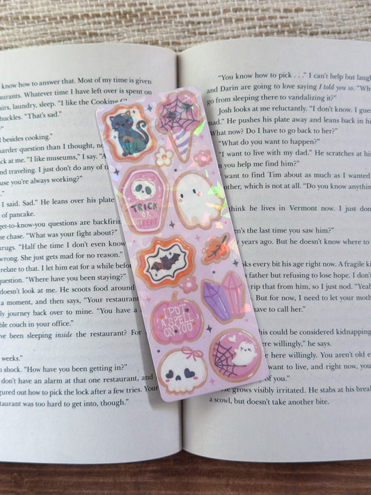 Spooky Sugar Cookie Holographic Bookmark