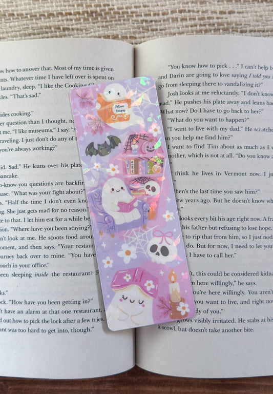 Cute Spooky Holographic Bookmark