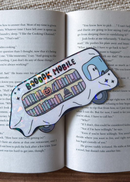 Book Mobile Holographic Bookmark