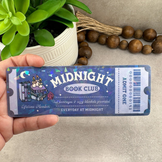Midnight book Club Holographic Bookmark