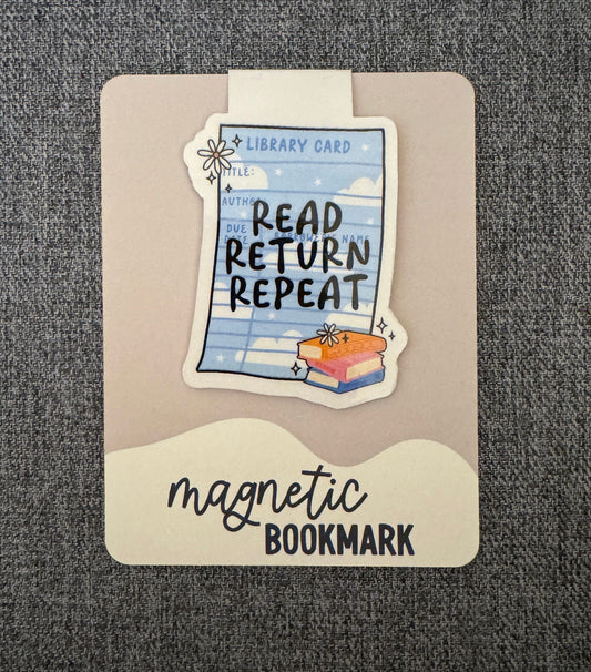 Read Return Repeat Magnetic Bookmark