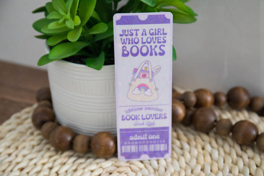 Just a Girl Who Loves Books Holographic Bookmark