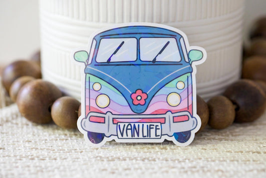 Van Life Holographic Sticker