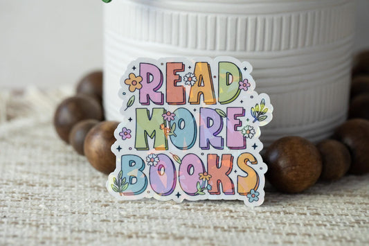 Read More Books Holographic Sticker