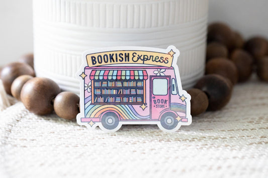 Bookish Express Holographic Sticker
