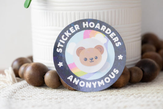 Sticker Hoarders Anonymous Holographic Sticker