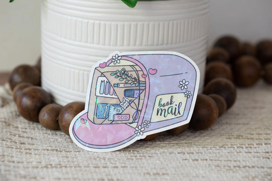Book Mailbox Holographic Sticker