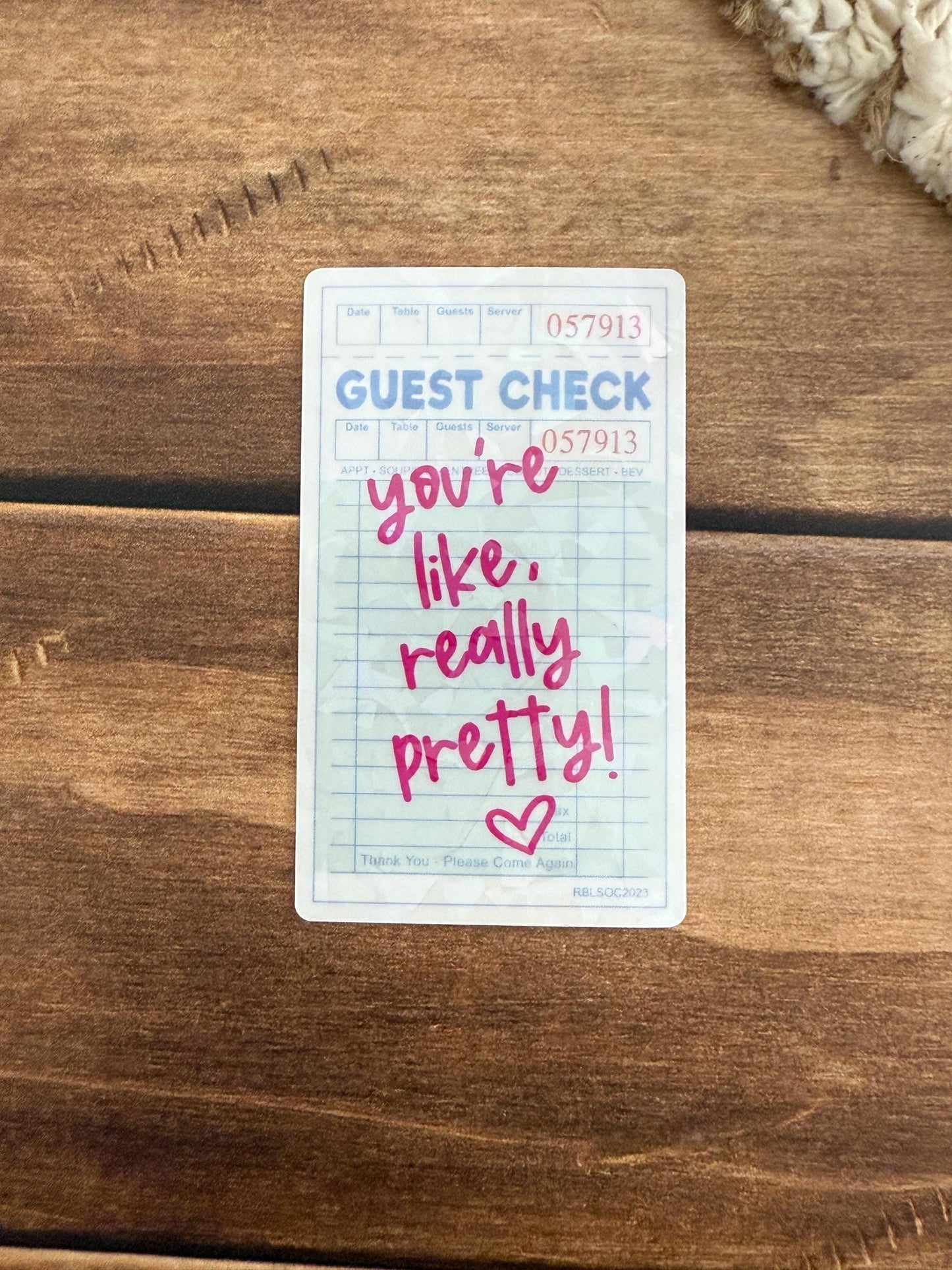 Guest Checkout Holographic Sticker