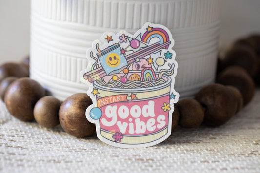Good Vibes Holographic Sticker