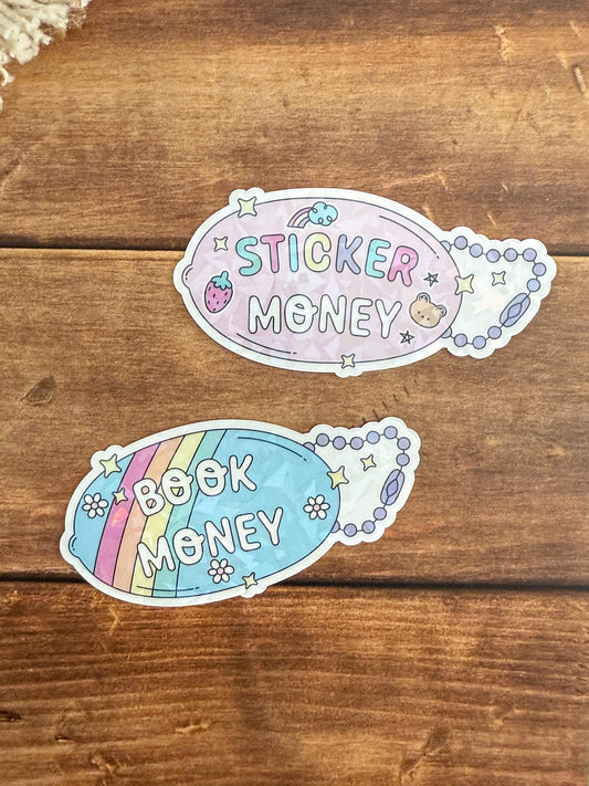 Money KeychainHolographic Sticker