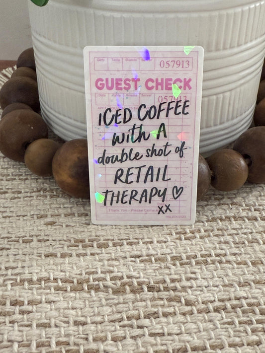 Guest Checkout Pink Holographic Sticker