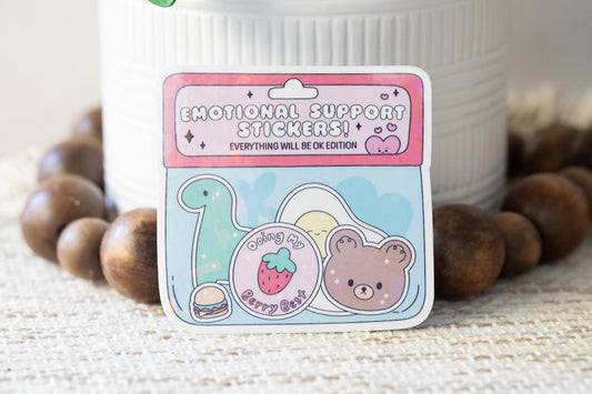 Emotional Support Sticker Holographic Sticker