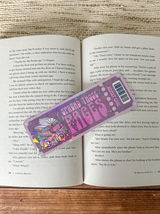 Spread Those Pages Holographic Bookmark