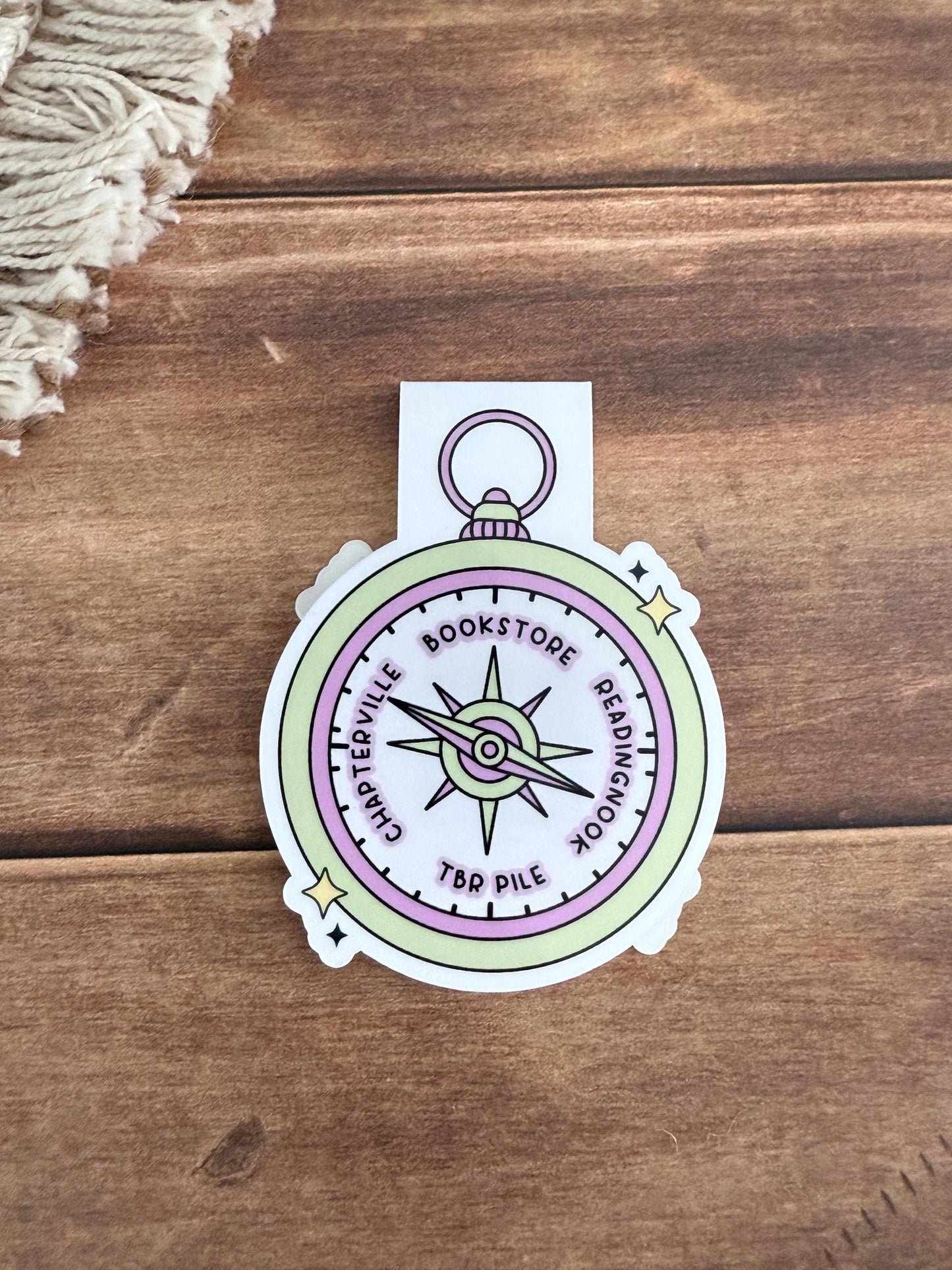 Bookish Compass Magnetic Bookmark