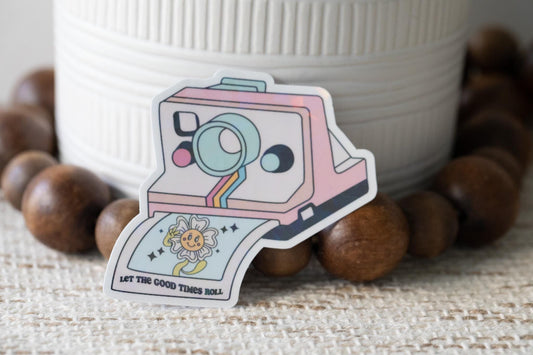 Let The Good Times Roll Holographic Sticker