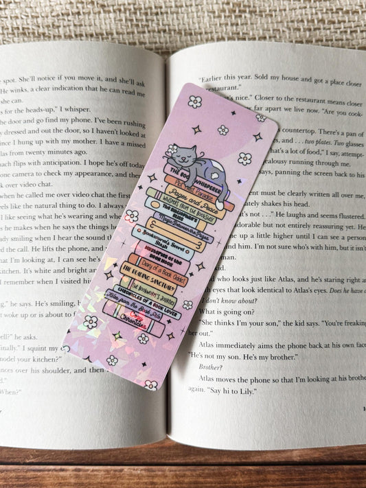 Pile of Books Bookmark Holographic Bookmark