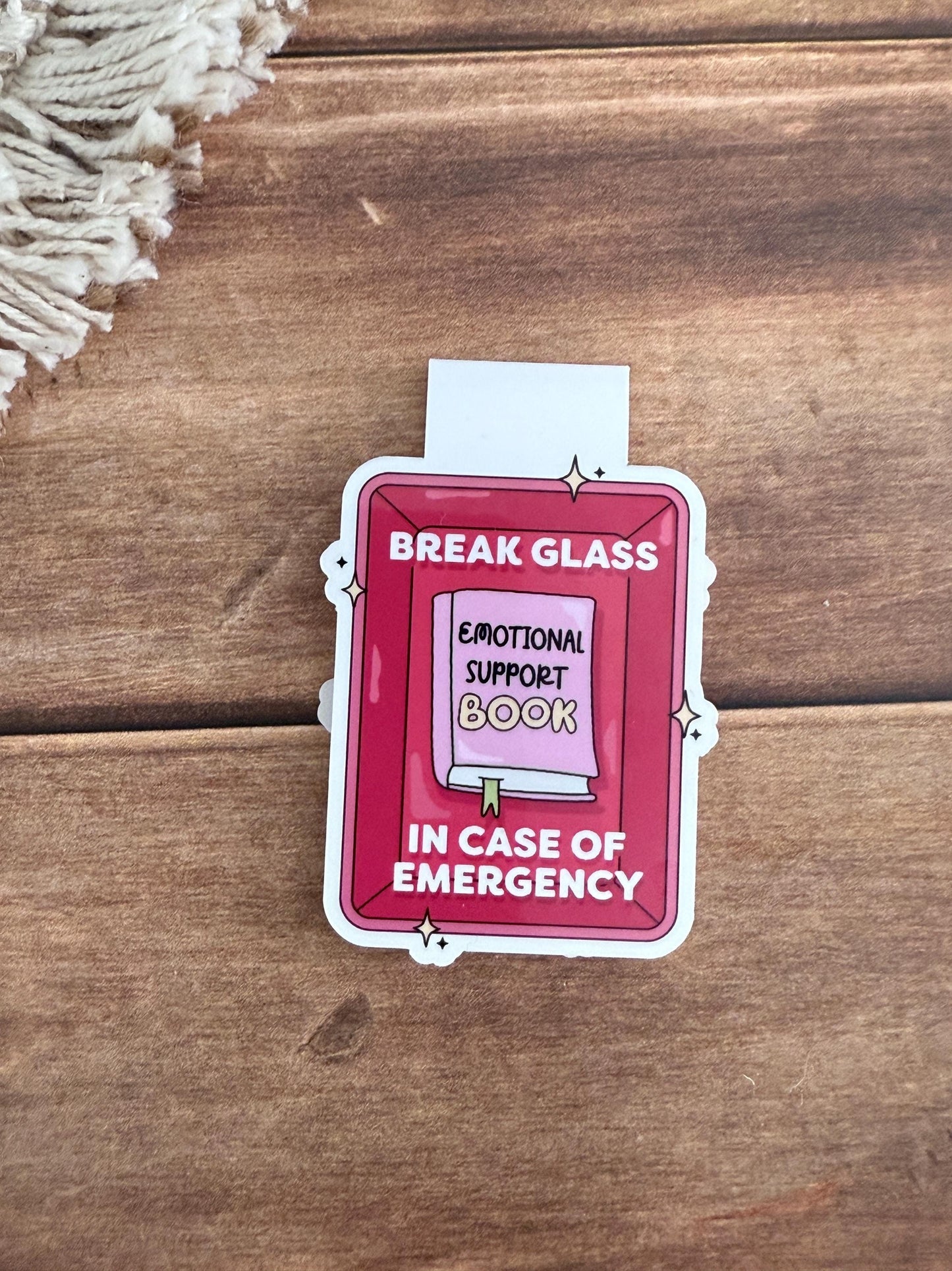 Emotional Support Magnetic Bookmark