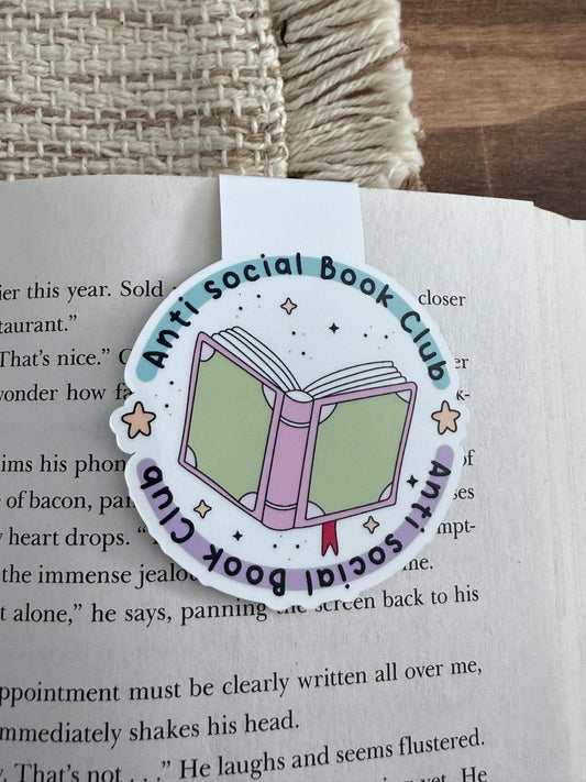 Anti Social Book Club Magnetic Bookmark