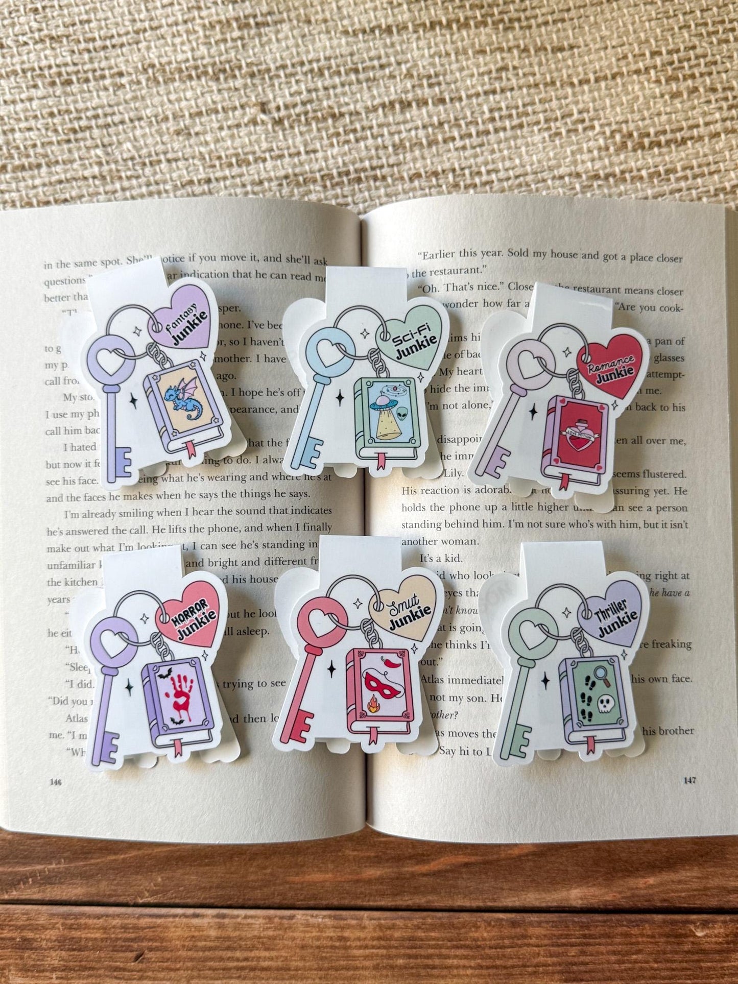 Bookish Junkie Magnetic Bookmark