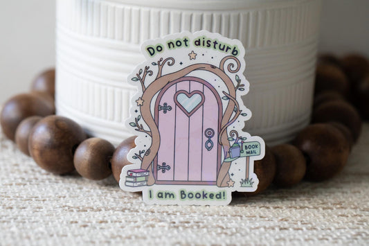 Do Not Disturb I Am Booked Holographic Sticker