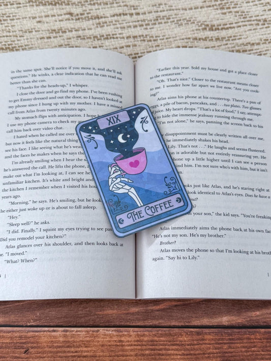 The Coffee Tarot Card Holographic Bookmark