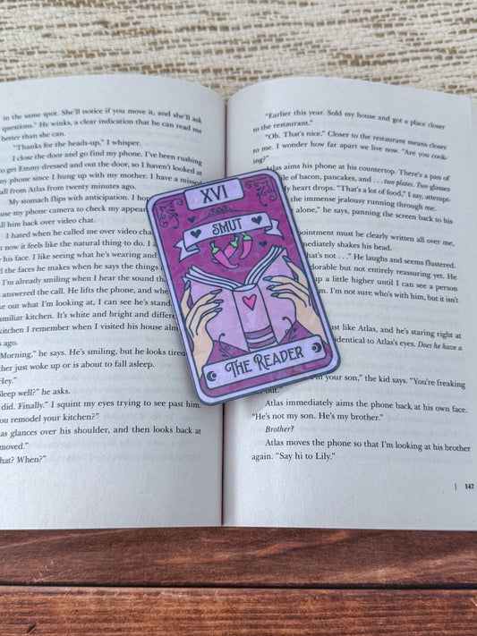 The Smut Reader Tarot Card Bookmark Holographic Bookmark