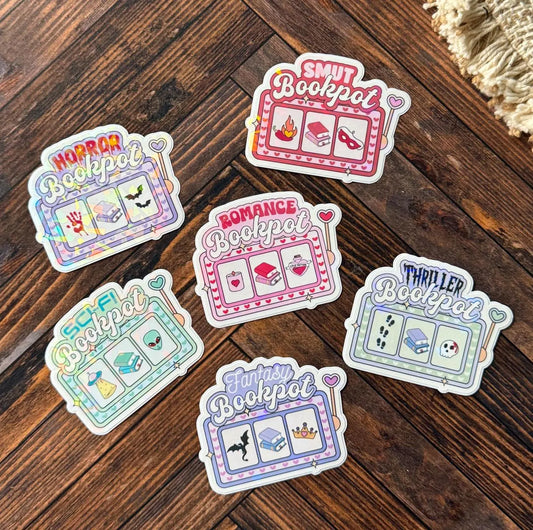 Bookpot Bookish Holographic Sticker