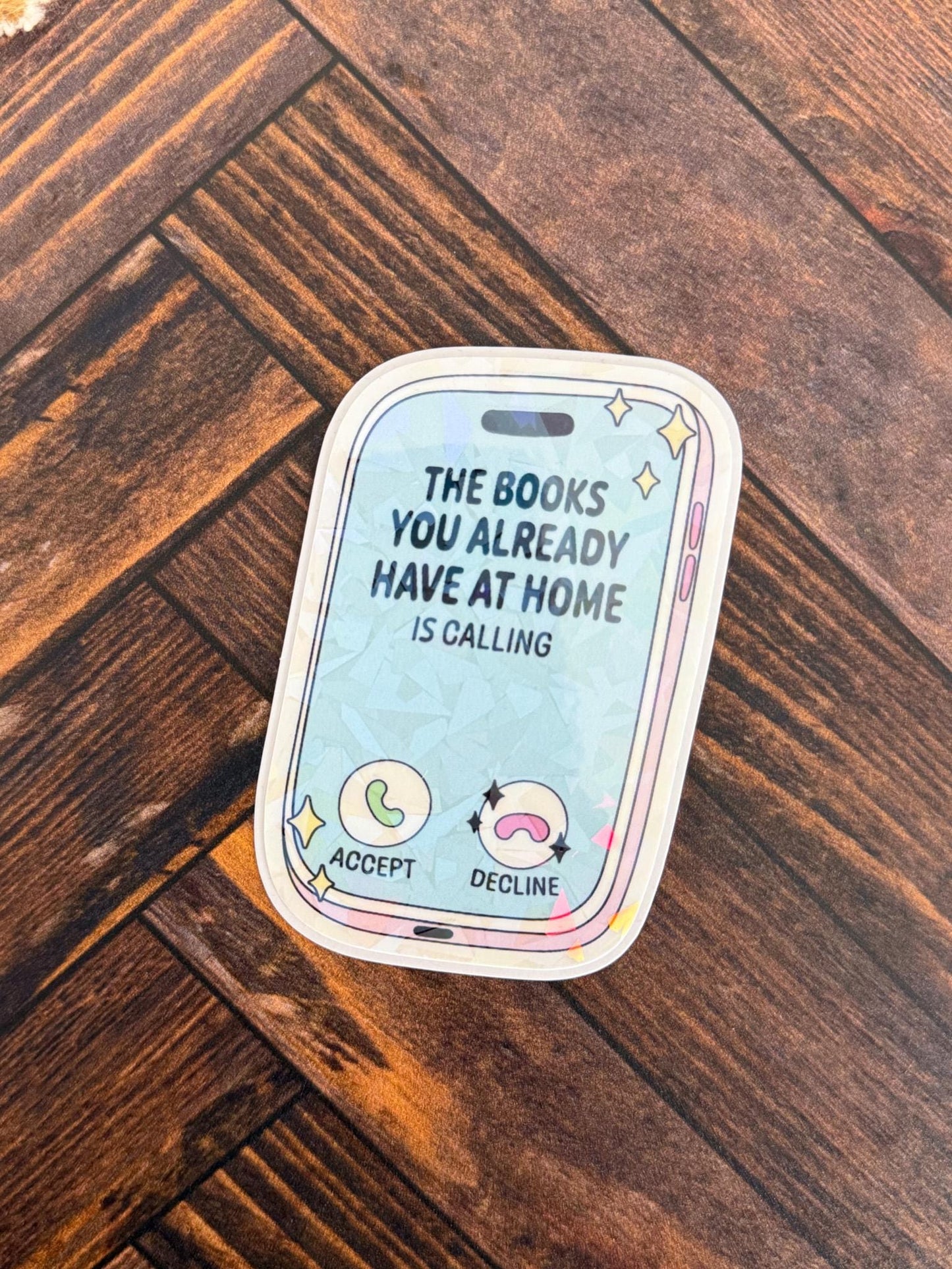 Books at Home Holographic Sticker