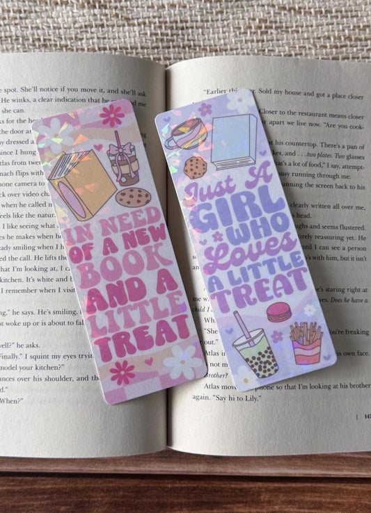 Book and a Little Treat Holographic Bookmark