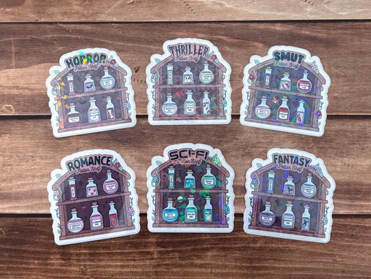 Potion Shelves Holographic Sticker