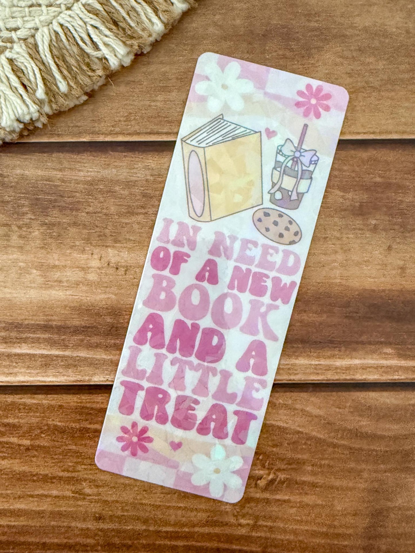 Book and a Little Treat Holographic Bookmark