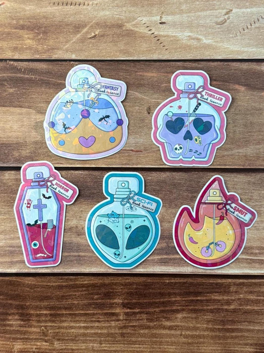 Bookish Essence Holographic Sticker