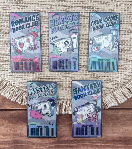 Bookish Book Club Holographic Bookmark