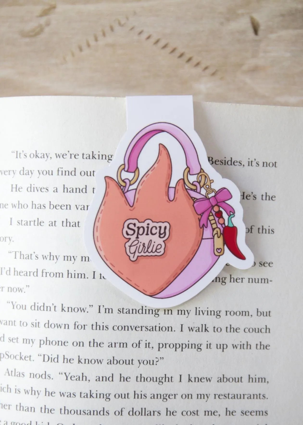 Bookish Girlie Bag Magnetic Bookmark