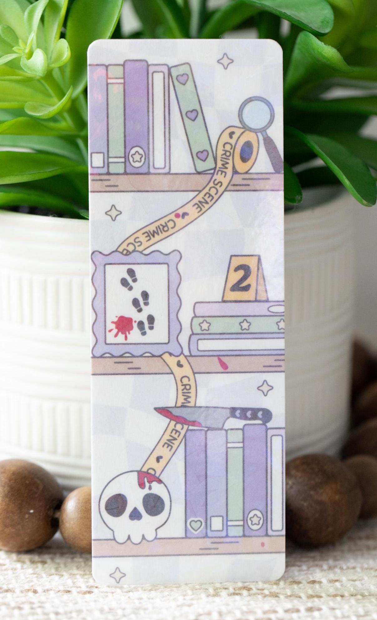 Bookish Bookshelf Holographic Bookmark