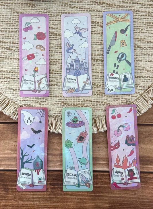 Book Club Bookish Holographic Bookmark
