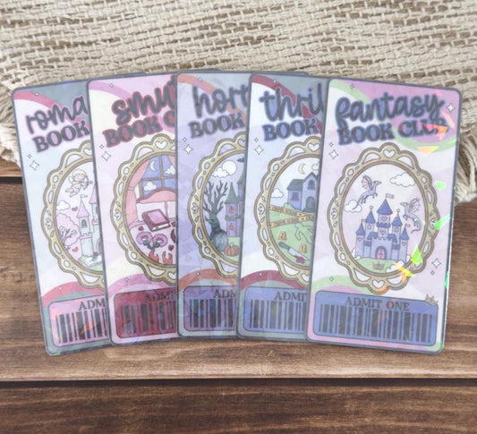 Bookish Frame Book Club Holographic Bookmark