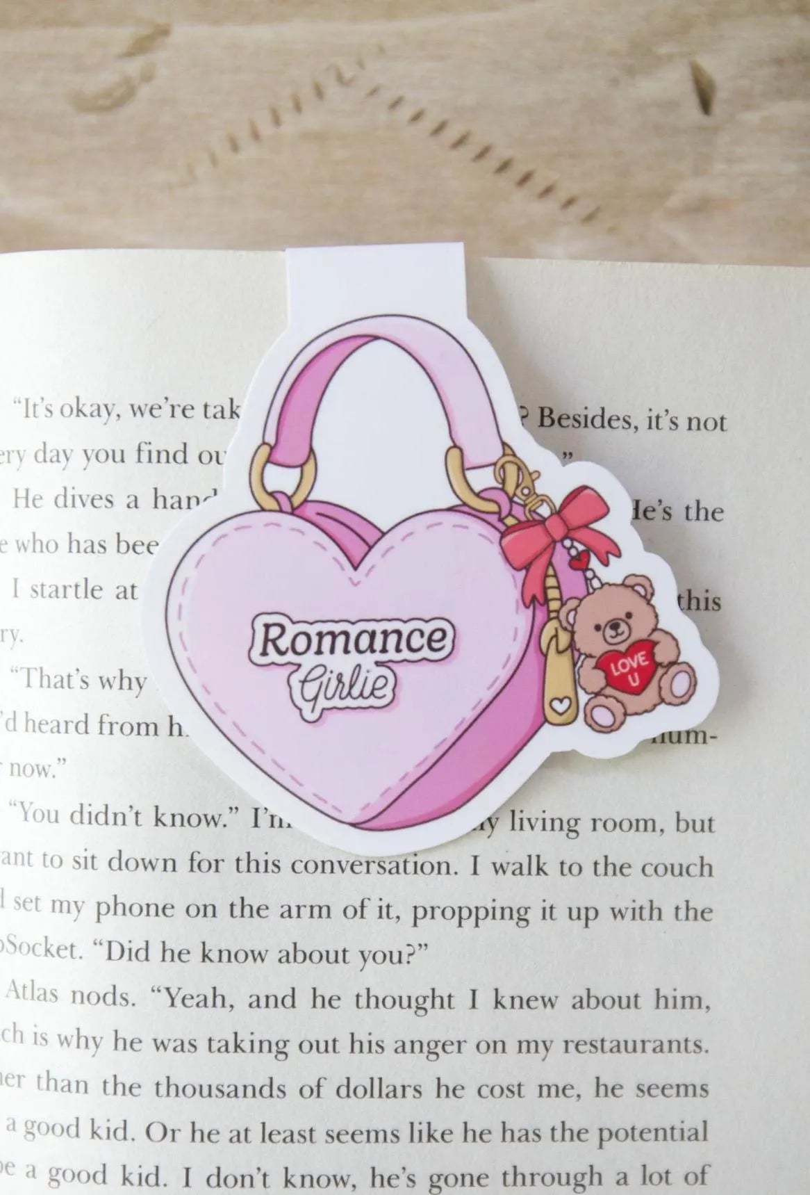 Bookish Girlie Bag Magnetic Bookmark