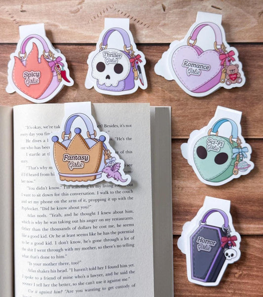 Bookish Girlie Bag Magnetic Bookmark